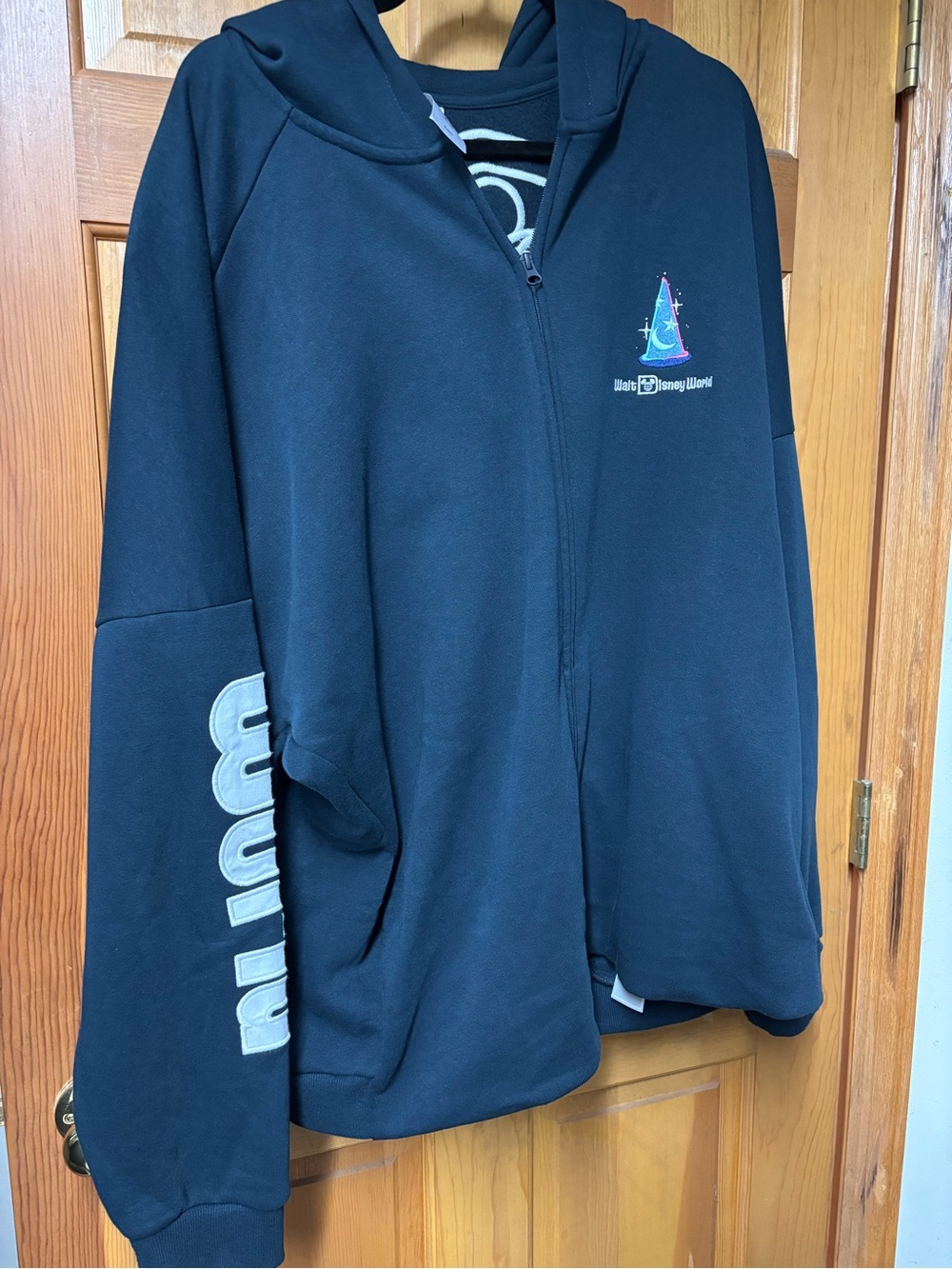 Disney Parks Zip-Up Hoodie with Sorcerer Hat Graphic 3xl